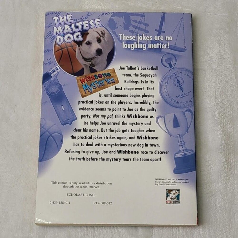 Wishbone Mysteries The Maltese Dog Anne Capeci 1999 Scholastic PB - Picture 4 of 9